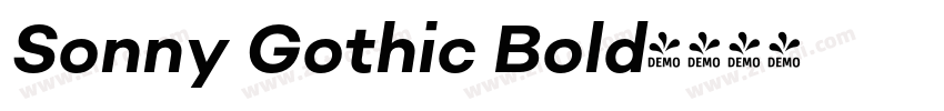 Sonny Gothic Bold字体转换